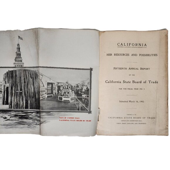 1904 California Her Resources & Possibilities 15th Annual Report RARE DISC